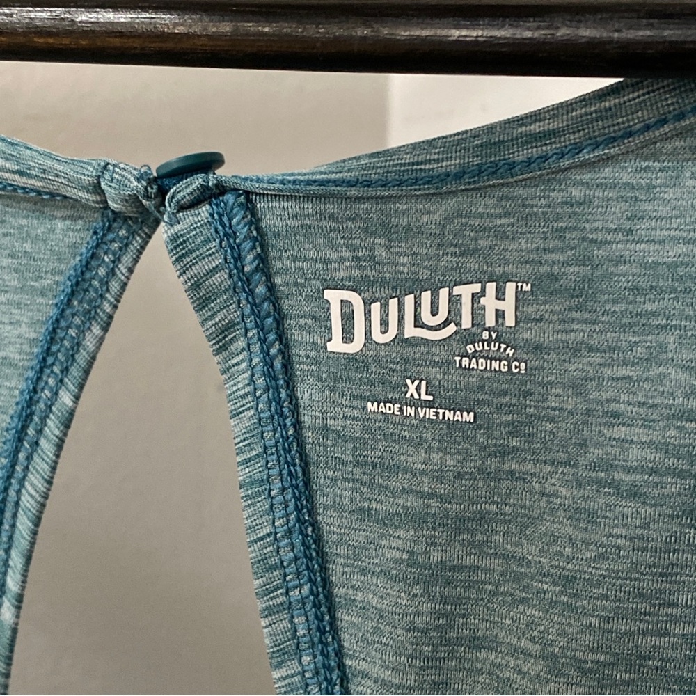 Duluth Trading Co Teal Blue Sleeveless Mini Dress - Picture 4 of 9